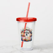 Happy Birthday Custom Year Acrylic Tumbler アクリルタンブラー (裏面)