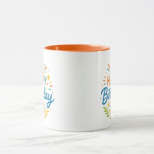Happy Birthday | Cute Sunshine Combo Mug マグカップ (中央)