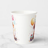 Happy Birthday Dachshund Dog  紙コップ (左)