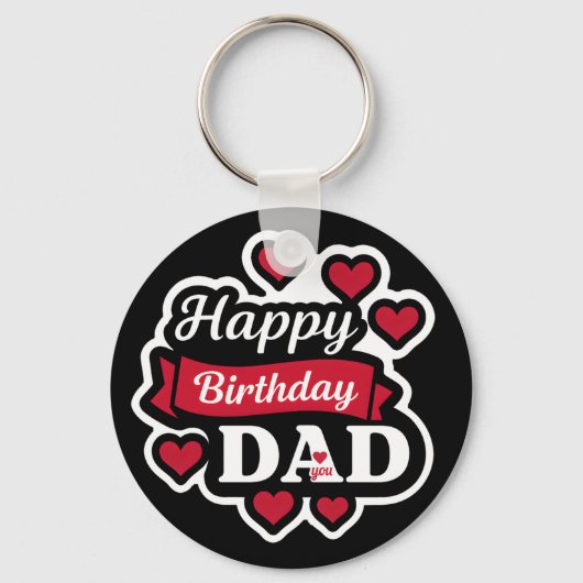 Happy birthday Dad キーホルダー (正面)