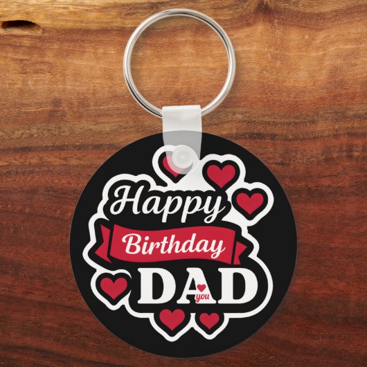 Happy birthday Dad キーホルダー (正面)