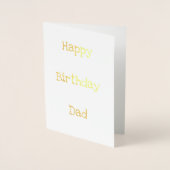 Happy Birthday Dad Card 箔カード (正面)