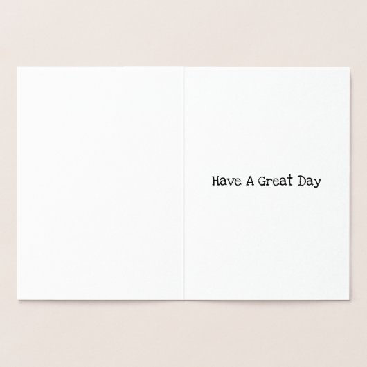 Happy Birthday Dad Card 箔カード (内部)