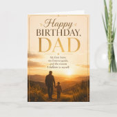 Happy Birthday Dad Card | My First Hero My Forever カード (正面)