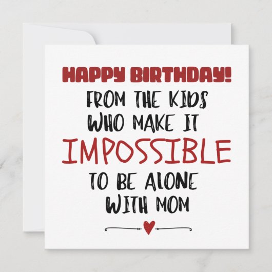 Happy Birthday Dad from Kids カード (正面)