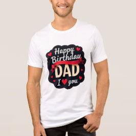 Happy Birthday Dad-i love you dad トライブレンドTシャツ