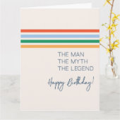 Happy Birthday Dad Legend Funny Simple カード (黄色い花)