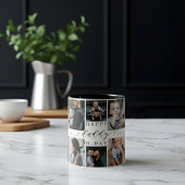 Happy Birthday Daddy 8 Photo Collage Gift Keepsake ツートーンマグカップ