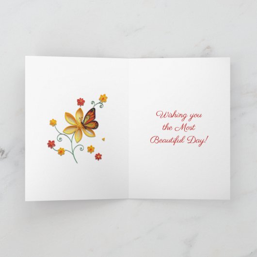  Happy Birthday Daughter | Cute Cat   カード (内部)