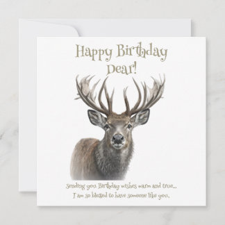 Happy Birthday Deer シーズンカード