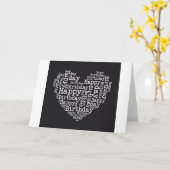 Happy birthday design カード (黄色い花)