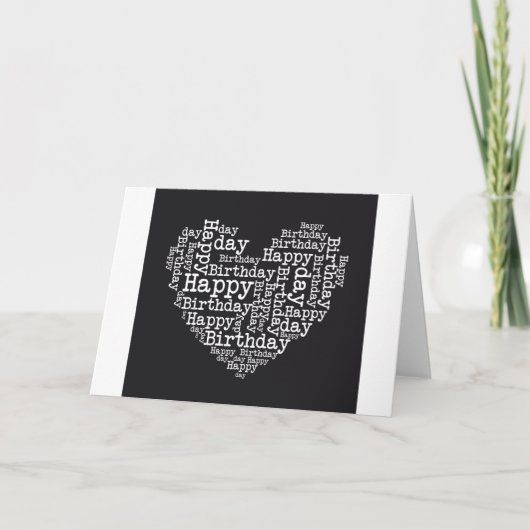 Happy birthday design カード (正面)