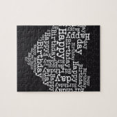 Happy birthday design ジグソーパズル (横)