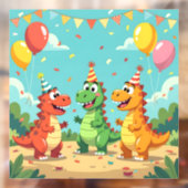 Happy birthday dinosaurs theme ウィンドウサイン (シート2)