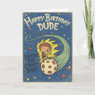 Happy Birthday Dude - 彼氏へのカード カード
