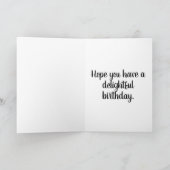 Happy Birthday Early Springtime Outdoors カード (内部)