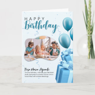 Happy Birthday Editable Greeting Card | Personaliz カード