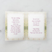 Happy Birthday Fairy Themed Personalized Girl's カード (内部)