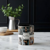 Happy Birthday Father Photo Collage Gift Keepsake ツートーンマグカップ