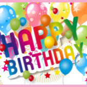 Happy Birthday Festive Gift Bag ラージペーパーバッグ