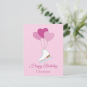 Happy Birthday Figure Skating Postcard ポストカード (スタンド正面)