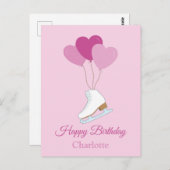 Happy Birthday Figure Skating Postcard ポストカード (正面/裏面)