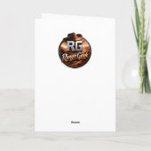 Happy birthday first born cute dinosaur and owl ca カード (裏面)