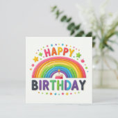 Happy Birthday Flat Holiday Card シーズンカード (スタンド正面)