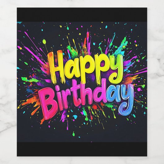 Happy Birthday Flat Holiday Card シーズンカード