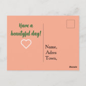 Happy birthday flowers. anime ポストカード (裏面)