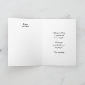 Happy Birthday Folded Greeting Card カード (内部)