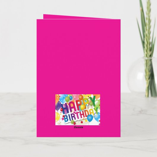 Happy Birthday Folded Greeting Card カード