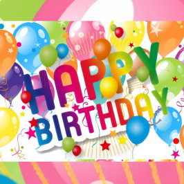 Happy Birthday Folded Greeting Card カード