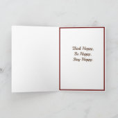 Happy Birthday Folded Thank You Card サンキューカード (内部)