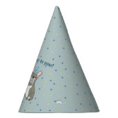 Happy birthday French, bulldog パーティーハット (右)