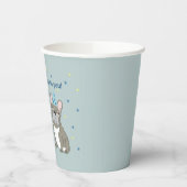 Happy birthday French, bulldog 紙コップ (左)