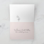 Happy Birthday Friend Victorian Woman Hat Custom カード (内部)