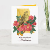Happy Birthday From Alabama Camellia Yellowhammer  カード (正面)