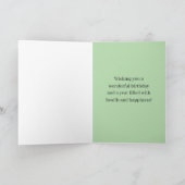 Happy Birthday from Colorado Lark Bunting Flowers カード (内部)