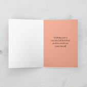 Happy Birthday From Connecticut State Watercolor カード (内部)