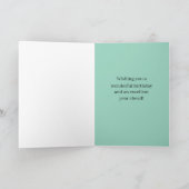 Happy Birthday from Delaware Blue Hen Chicken カード (内部)