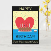 Happy Birthday, From My Heart to Yours:  Yellow カード (黄色い花)