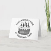 Happy Birthday From Texas カード (正面)