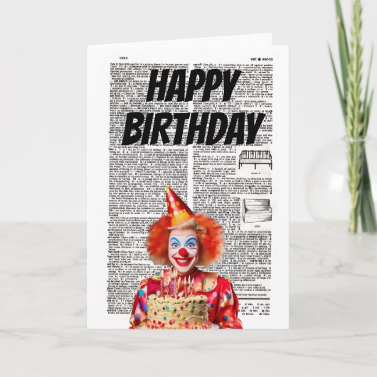 HAPPY BIRTHDAY from the Clown カード (正面)