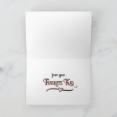 Happy Birthday - From your Favorite Kid カード (内部)