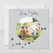 Happy Birthday from Your Furry Friend 2 Photos カード (正面)