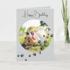 Happy Birthday from Your Furry Friend 2 Photos   カード
