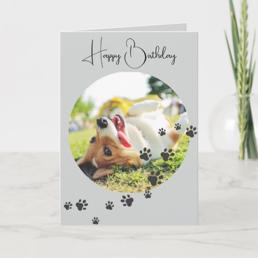 Happy Birthday from Your Furry Friend 2 Photos   カード (正面)