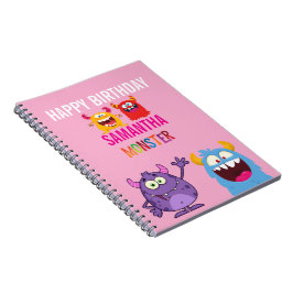 Happy Birthday FUN Monsters kids ノートブック
