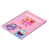 Happy Birthday FUN Monsters kids ノートブック (左側)